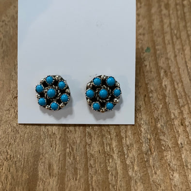 Small cluster Turquoise Earrings