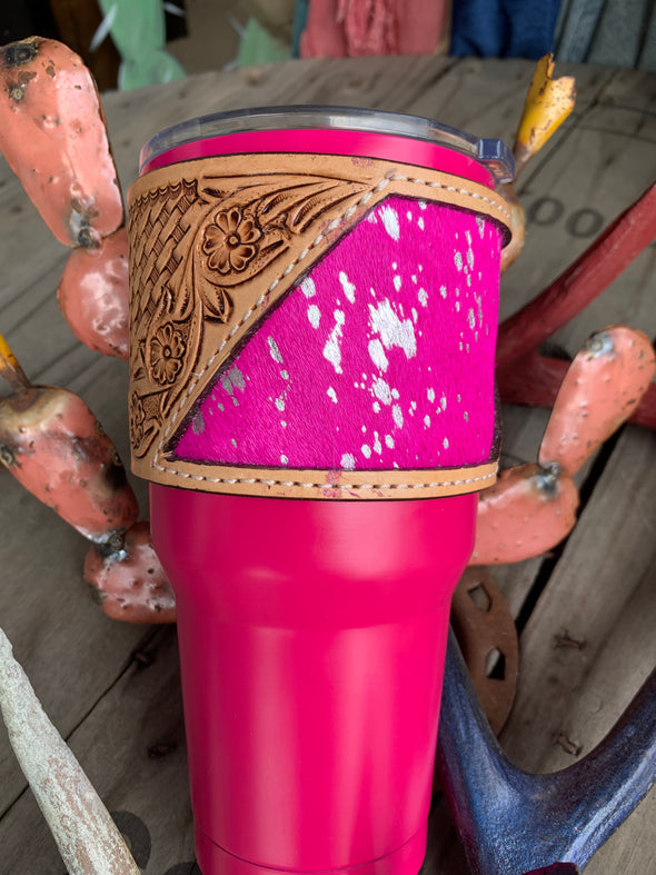 Leather Wrapped Tumbler