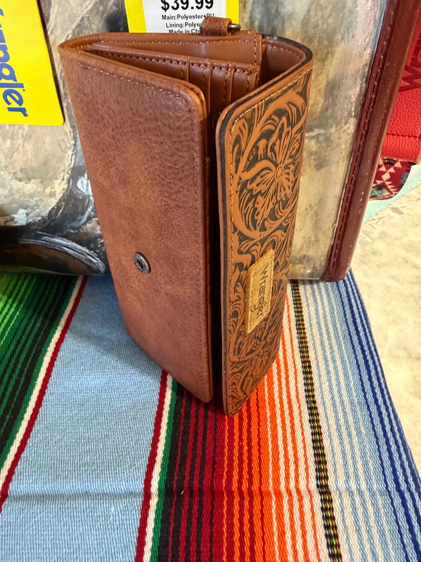 Wrangler Tri-Fold Leather Wallet