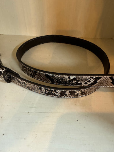 Ariat Snake Print Leather Belt