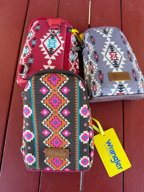 Wrangler Multicolored Aztec Sling Bag