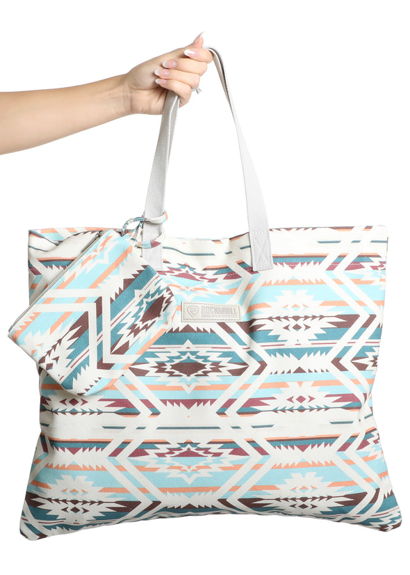 Rock N Roll Aztec Tote Bags