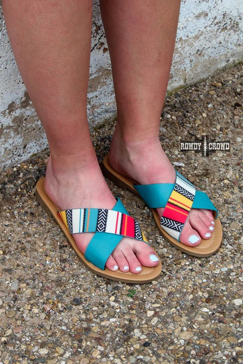 Shiner Serape Sandals