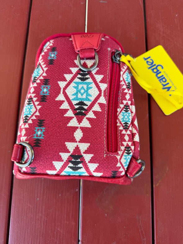 Wrangler Multicolored Aztec Sling Bag
