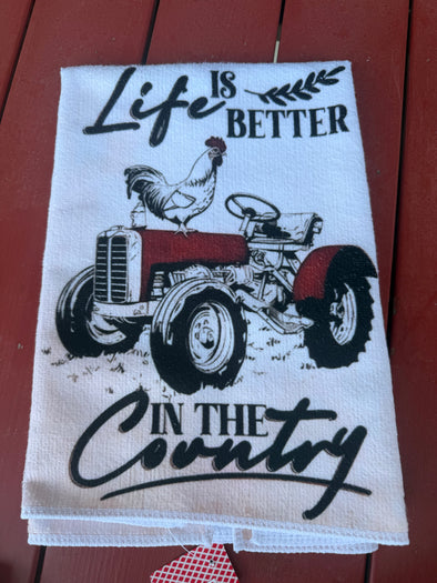Life is Better in The Country Cup Towel