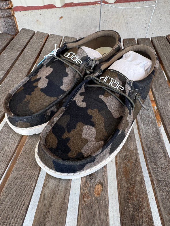 Hey Dude Kid's Camo Shoes