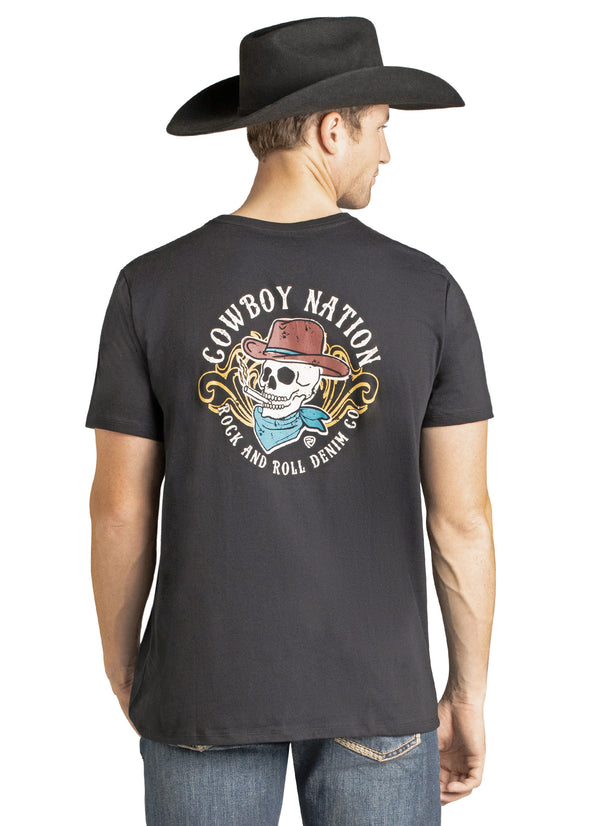 Rock N Roll Men's Graphic Tee Cowboy Nation