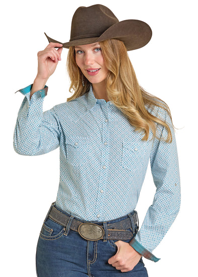 Panhandle Slim Rough-stock￼LS Women’s Pearl Snap