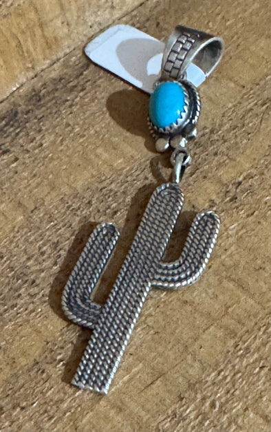 Annie Spencer Kingman Sterling Cactus Pendant