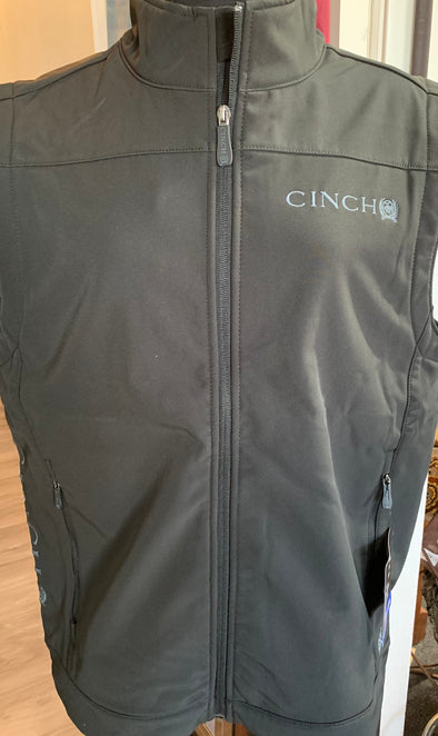 Black Bonded Cinch Vest