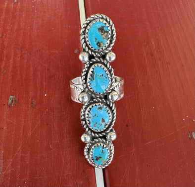 Christina Yazzie King 4 Stone Ring Adjustable