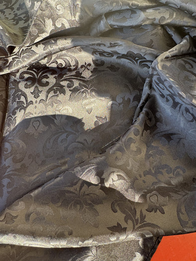Black Jacquard Wild Rag