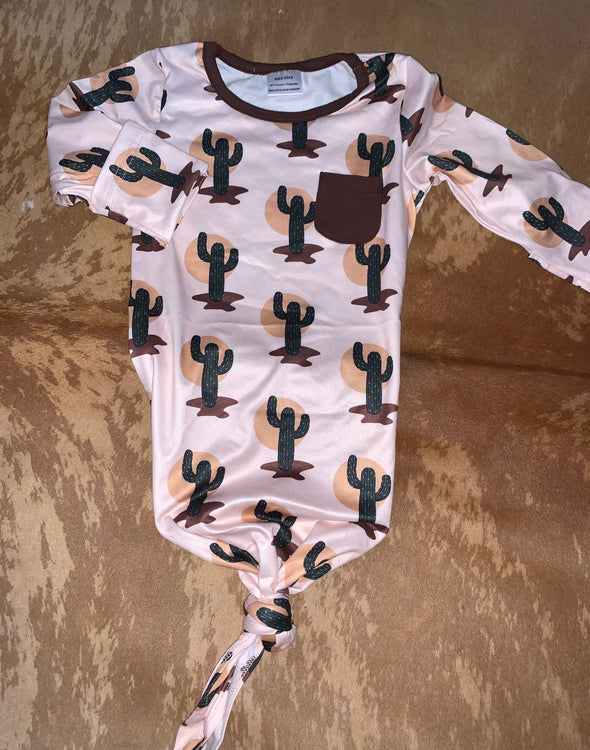 Cactus Infant Gown