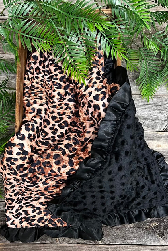 Leopard Print Baby Blanket