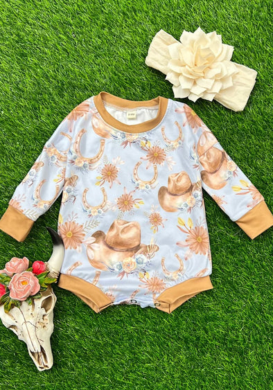 Horseshoe and Hat Onesie