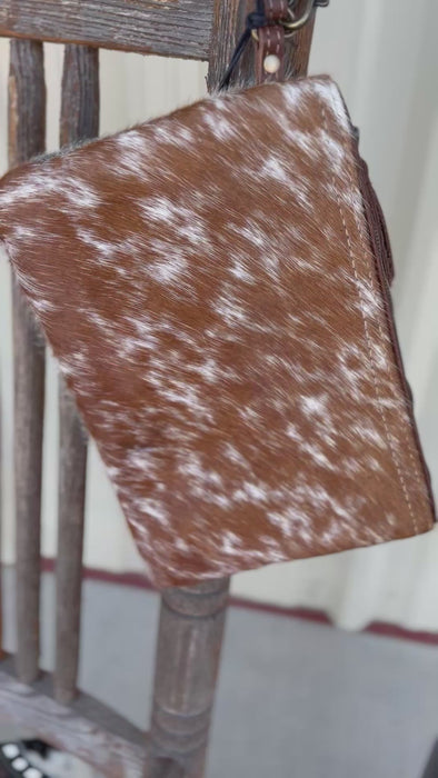Myra Cowhide Wristlet Bag