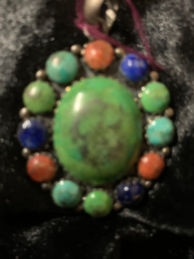 Turquoise Multi-Colored Pendant