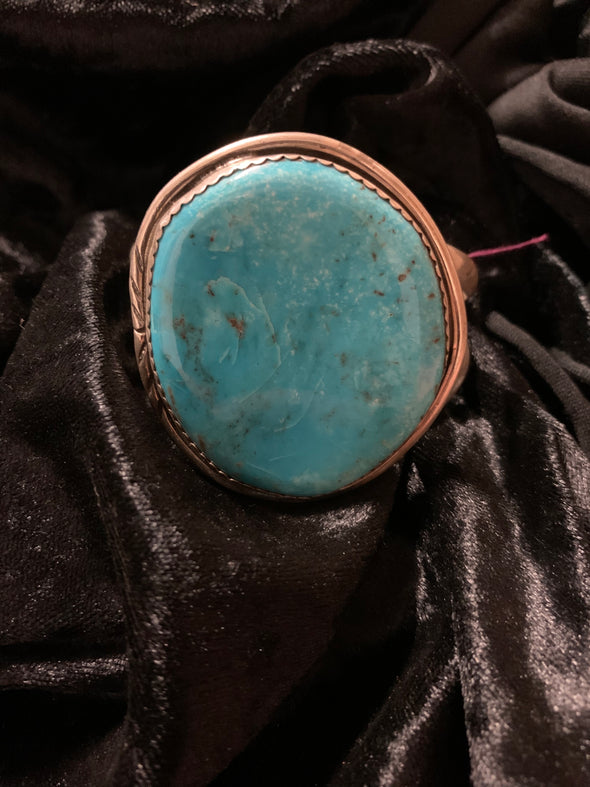 Large Turquoise Stone Cuff