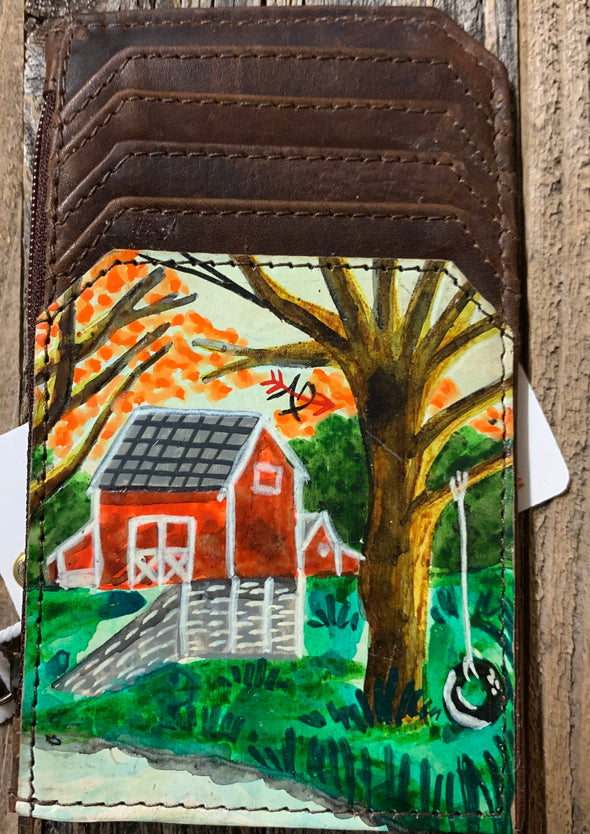 Harper, painted wallet