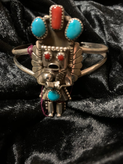 Navajo Kachina Cuff Bracelet