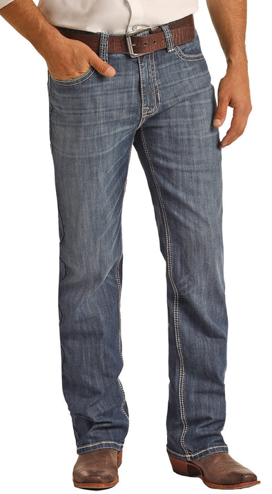 Double Barrel Relaxed Straight Dark Wash