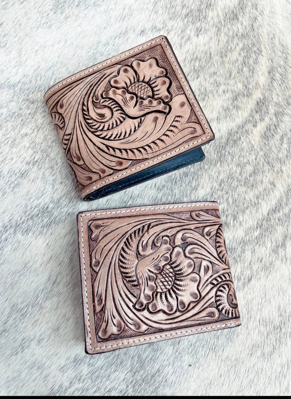 Leather Tooled Wallet