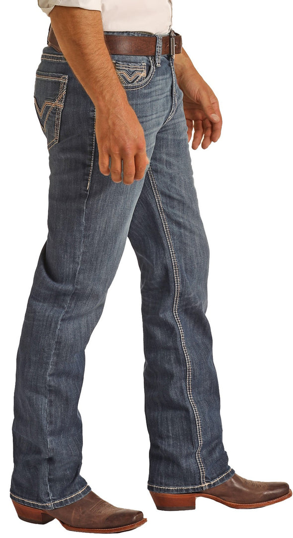 Double Barrel Relaxed Straight Dark Wash