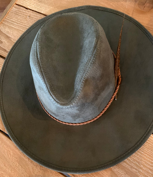 Olive Felt Hat
