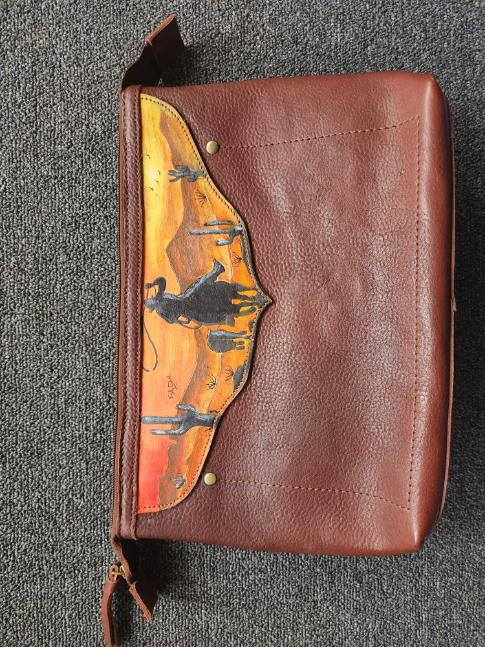 Runge, Painted Leather Purse