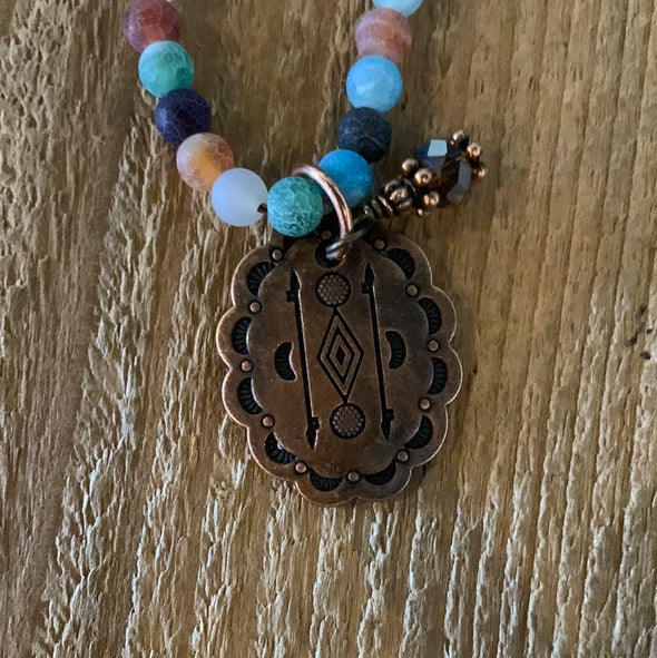 Jasper Stone Aztec Necklace