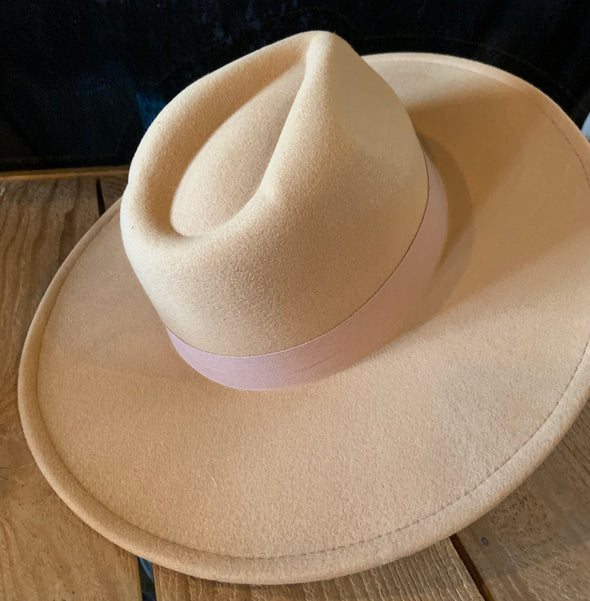 Taupe Felt Hat