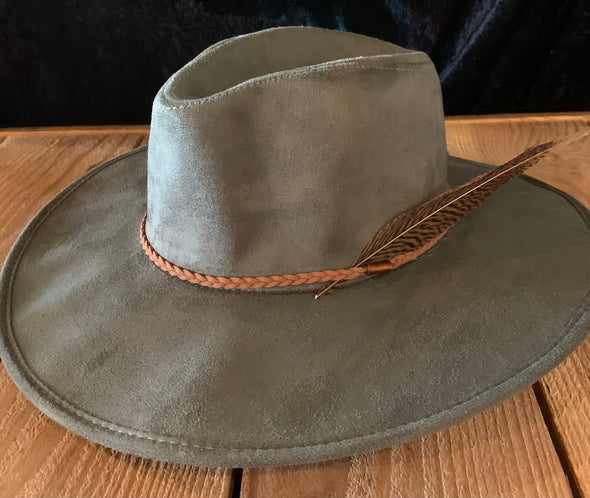 Olive Felt Hat