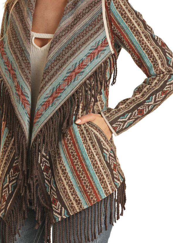 Ladies Aztec Wool Jacket