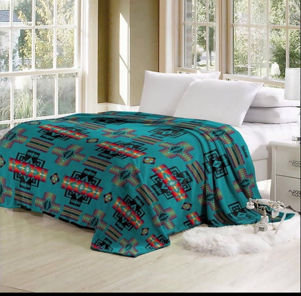 Kathy King Size Aztec Blanket
