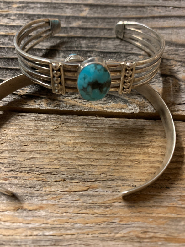 The Center Piece Sterling Turquoise Bracelet
