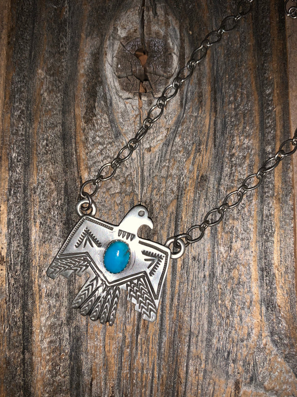 Thunderbird Sterling Necklace
