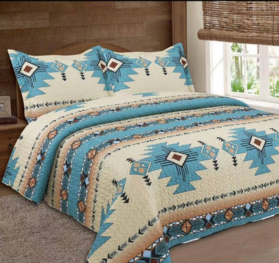 Turquoise Aztec Bedding set