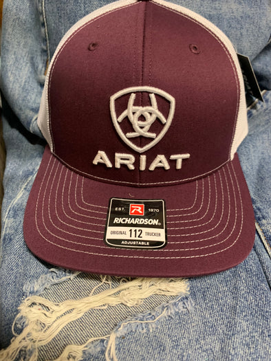 Ariat Maroon Logo Cap