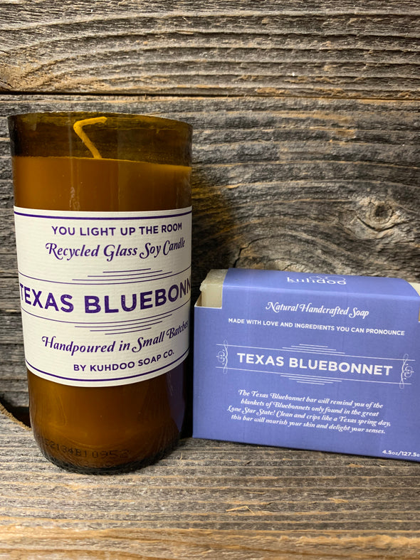 Texas Blue Bonnet Candle